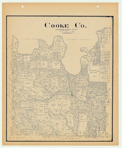 Cooke County - Texas General Land Office Map ca. 1926 – The Antiquarium ...