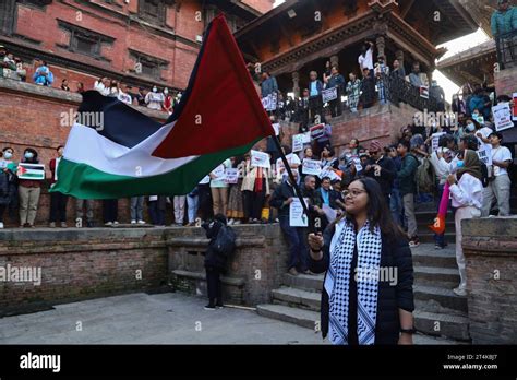 Demonstration In Solidarity Of Palestine In Nepal A Nepali Activist