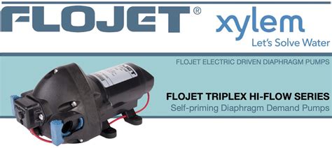 Flojet Triplex High Flow Series Demand Diaphragm Pumps