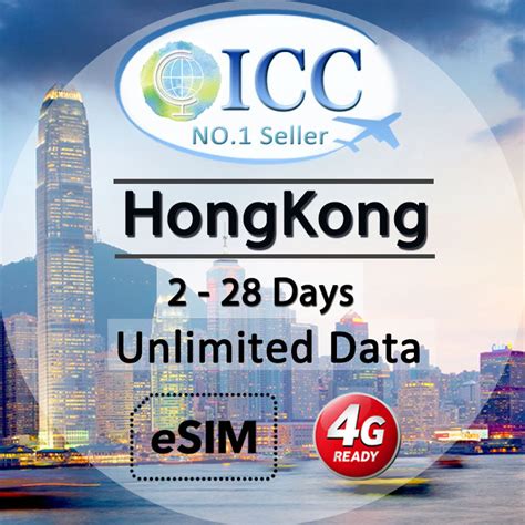 Icc Esim Hongkong Hk 1 28 Days Unlimited Data 247 Auto Deliver E