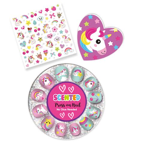 Hot Focus Unicorn Stylin Press On Nails Toy Dubai Toys Mena Llc