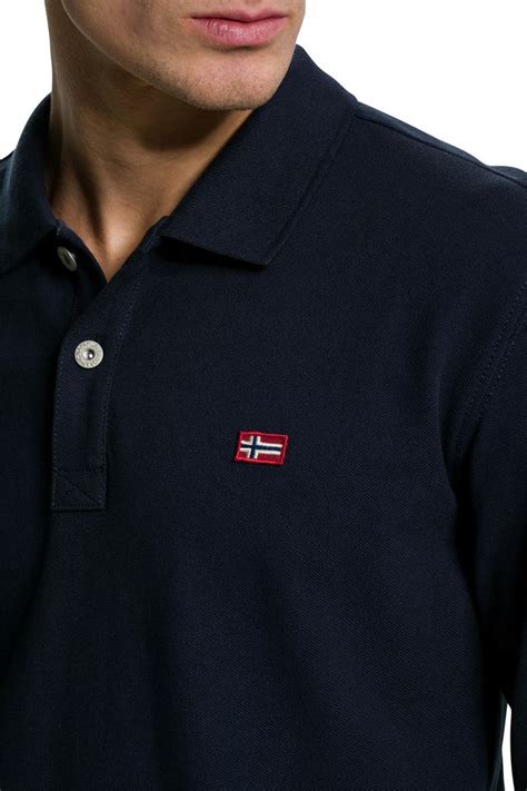 NAPAPIJRI Langarm-Polo navy » günstig online kaufen | Outletcity