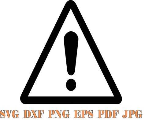 Warning Sign Svg, Warning Caution Svg, Danger Sign, Exclamation ...