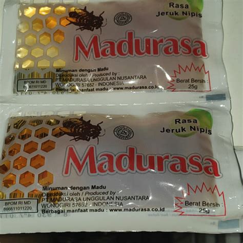 Jual Madurasa Madu Rasa Jeruk Nipis Ml Harga Per Sachet Kota