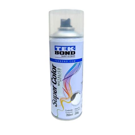 Tinta Spray Super Color Uso Geral 350ml Cromado TEKBOND Tinta