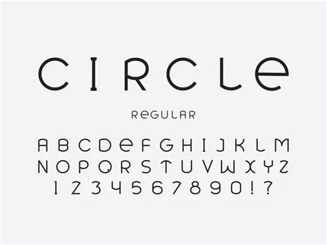 100000 Circle Font Vector Images Depositphotos