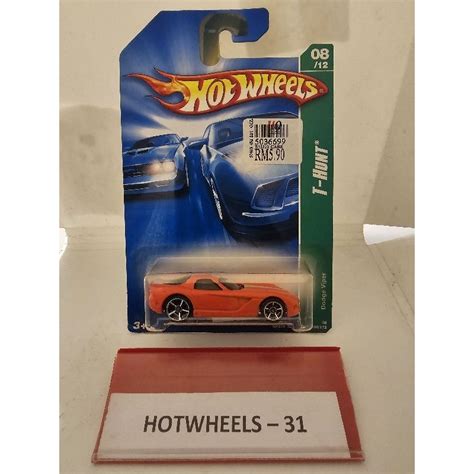 Hot Wheels Treasure Hunt Orange Dodge Viper Shopee Malaysia