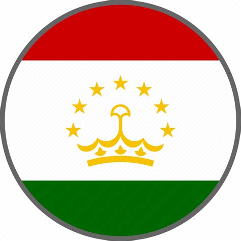 Flag Tajikistan Country Icon Download On Iconfinder