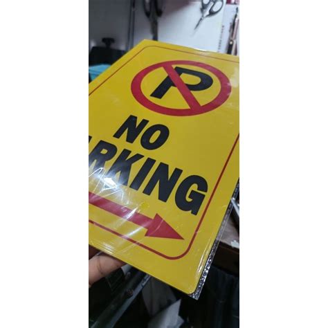 No Parking Signage Pvc Sintraboard Vinyl Sticker Shopee Malaysia