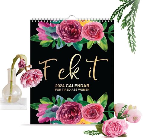 2024 Calendar For Tired Ass Women Wall Calendar For Tired Ass Women Fu