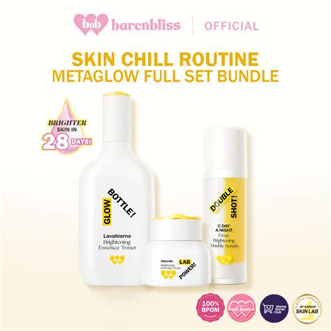 Jual Bnb Barenbliss Meta Glow Skin Chill Routine Set Brightening