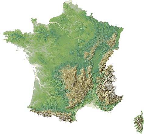 fond de carte de la france le relief pacha cartographie
