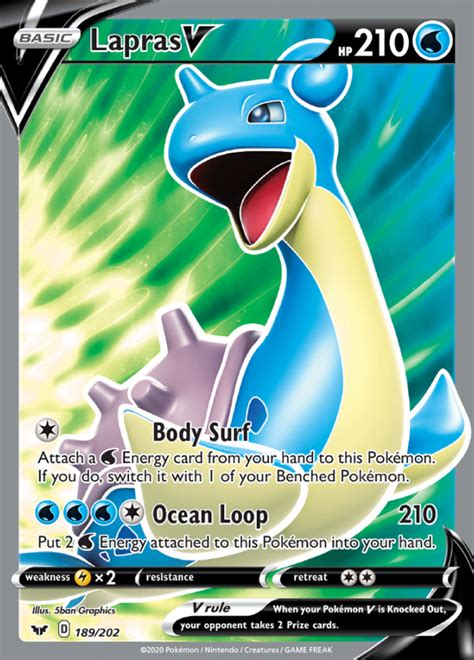 Lapras V Sword And Shield Ultra Rare Pokemon Tcg Digitaltq