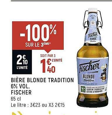 Promo Bi Re Blonde Tradition Vol Fischer Chez Spar Icatalogue Fr