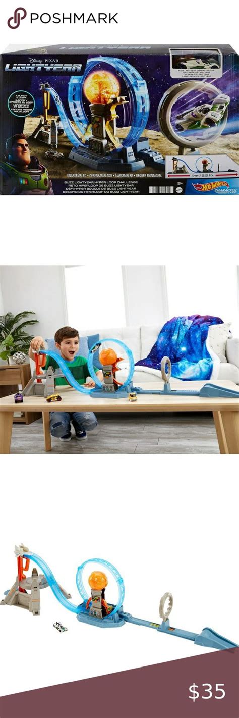 Hot Wheels Disney Pixar Buzz Lightyear Hyper Loop Challenge Playset Nib Lightyears Playset