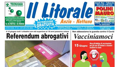 IL LITORALE Di Anzio E Nettuno N 11 1 15 Giugno 2022 YouTube