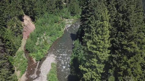 Drone Fly Over Teanaway River 29 Pines Campground Cle Elum