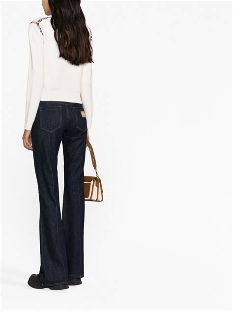 Missoni Contrast Trim Crew Neck Jumper Farfetch
