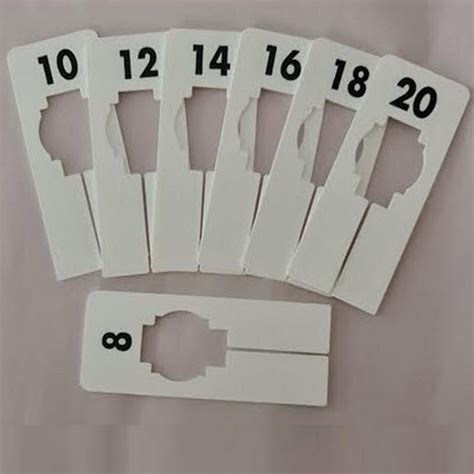 Rack Dividers White Rectangular Sizes 8 - 20 Set of 7 – Shopfittingsrus ...