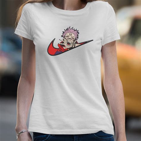 Nike Logo X Sukuna Mode Yuji Itadori From Jujutsu Kaisen Anime Shirt - Hersmiles