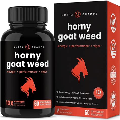 Amazon Horny Goat Weed For Men Women Mg Epimedium Energy