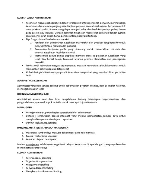 Konsep Dasar Administrasi Pdf