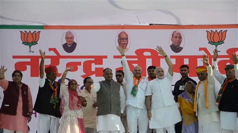 Narendra Modi Addressing A Public Meeting In Jodhpur Rajasthan 29 11