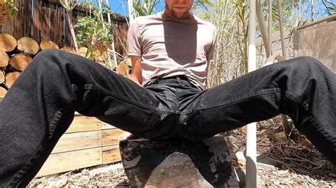 Pissing A Pair Of New Black Jeans Gay Porn Feat Lapetus By FapHouse