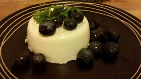 Ice Cream Drama: Blueberry and Basil Panna Cotta