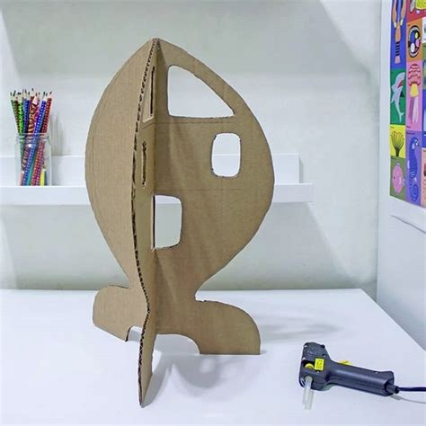 Большая ракета из картона мастер-класс - kidscraft.ru