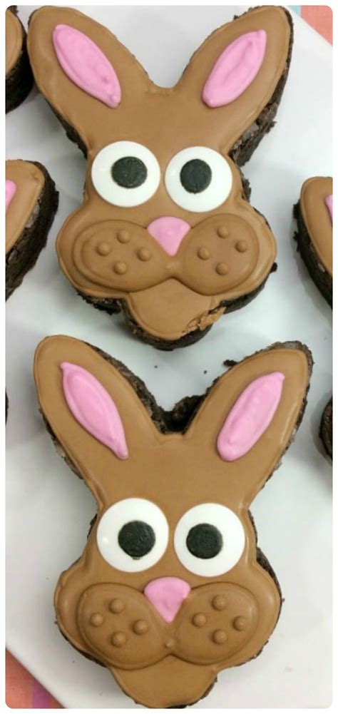 Easy Easter Bunny Brownie Recipe | Easter bunny cookies, Easter bunny