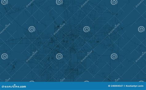 Hefei Map City Poster Province, Blue Horizontal Background Vector Map ...