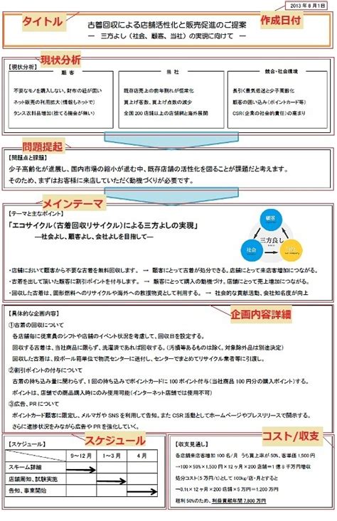 【無料テンプレートあり】企画書とは？ 初心者でもわかる企画書の基本と書き方について解説！｜書式の例文｜書き方コラム｜bizocean（ビズ