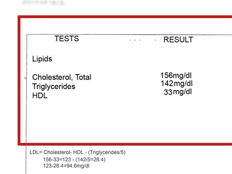 Como Calcular Colesterol Ldl