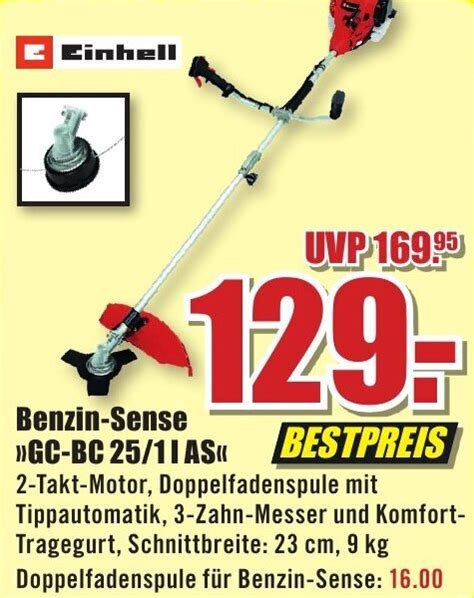 Einhell Benzin Sense GC BC 25 1 I AS Angebot Bei B1 Discount Baumarkt