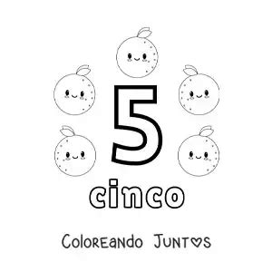 10 Dibujos de los números del 1 al 5 para Colorear ¡Gratis ...