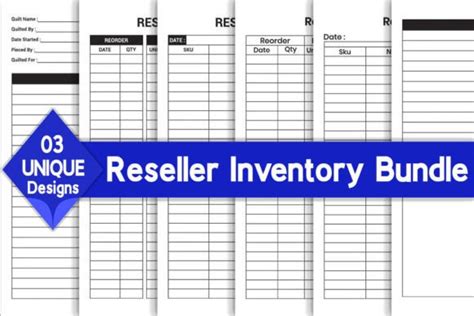 Reseller Inventory Log Book Bundle Graphic By Kdp Pro Creative Fabrica