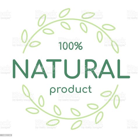 Beri Label Dengan Tulisan Produk Alami Ilustrasi Stok Unduh Gambar