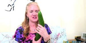 EuropeMaturE One Mature Her Cucumber And Her Toy Tnaflix
