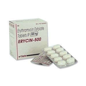 Buy Erycin Erythromycin 500mg Tablets Online - Oddway International