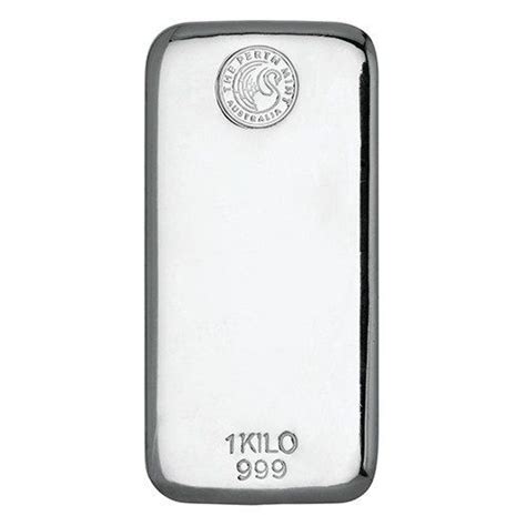 1kg Perth Mint Silver Cast Bar Mygold