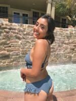 Ruffle Padded Plunge Bikini Set In Stone Blue Zaful