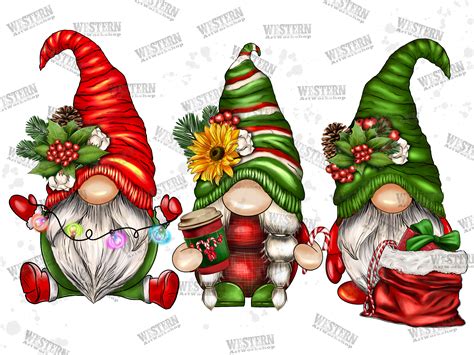 Christmas Gnomes Png Gnomes Design Christmas Etsy