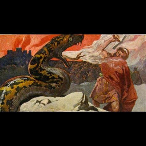 Le combat final entre Thor et Jörmungandr