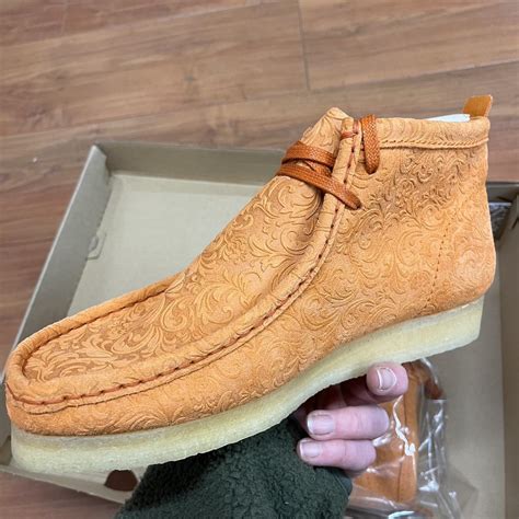 Clarks Originals X End Oxford Flowers Wallabee Depop