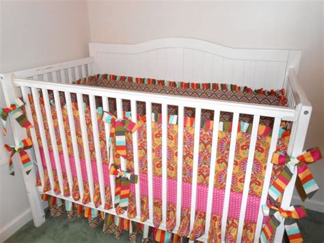 Cabana Blooms Crib Bedding Set In Yellow By Butterbeansboutique 369