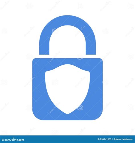 Protection Icon Lock Shield Illustration Vector Stock Vector Illustration Of Secure Lock