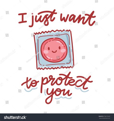 Friendly Illustration About Safe Sex Lettering Stock Vector Royalty Free Shutterstock