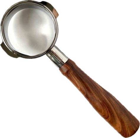 Naked Portafilter 58mm E61 Espressomachine RVS Met Hout Bodemloze