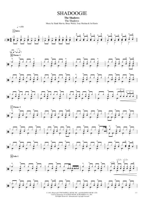 Shadoogie Tab By The Shadows Guitar Pro Full Score Mysongbook